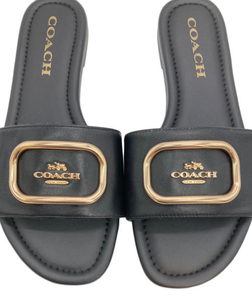 COACH（コーチ）COACH (コーチ) Evyフラットサンダル ブラック サイズ:US6Bの古着・服飾アイテム