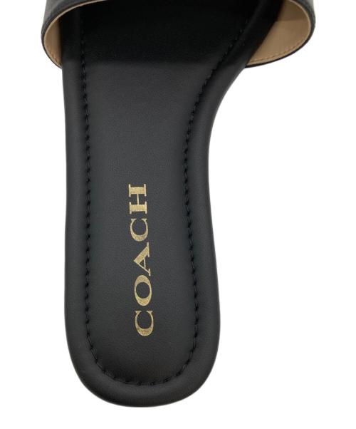 COACH（コーチ）COACH (コーチ) Evyフラットサンダル ブラック サイズ:US6Bの古着・服飾アイテム