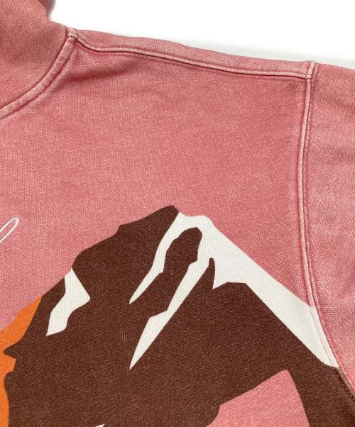 KITH TREATS（キストリーツ）KITH TREATS (キストリーツ) キャンプファイヤーフーディー ダスティクォーツ ピンク×イエロー サイズ:Sの古着・服飾アイテム