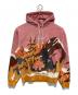 KITH TREATS（キストリーツ）の古着「キャンプファイヤーフーディー ダスティクォーツ」｜ピンク×イエロー