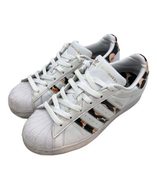 adidas（アディダス）adidas (アディダス) marimekko (マリメッコ) Superstar ホワイト×ブラック サイズ:US7の古着・服飾アイテム