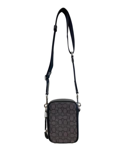 COACH（コーチ）COACH (コーチ) スタントンクロスボディシグネチャー ジャカード ブラック×グレーの古着・服飾アイテム