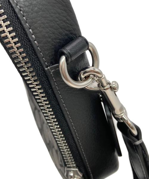 COACH（コーチ）COACH (コーチ) スタントンクロスボディシグネチャー ジャカード ブラック×グレーの古着・服飾アイテム