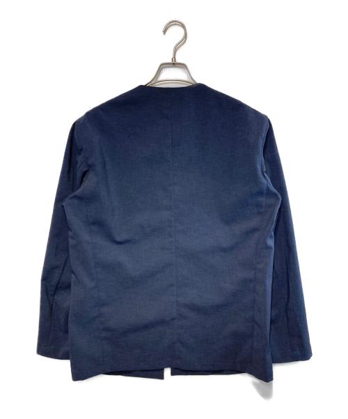Adam et Rope（アダム エ ロペ）Adam et Rope (アダム エ ロペ) ノーカラージャケット＆イージーパンツ セットアップ ネイビー サイズ:Sの古着・服飾アイテム