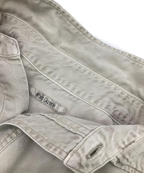 Whim Gazette（ウィムガゼット）Whim Gazette (ウィムガゼット) テンセル繊維使用シャツ グレー サイズ:FREEの古着・服飾アイテム