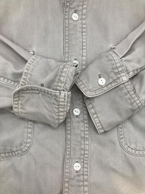 Whim Gazette（ウィムガゼット）Whim Gazette (ウィムガゼット) テンセル繊維使用シャツ グレー サイズ:FREEの古着・服飾アイテム