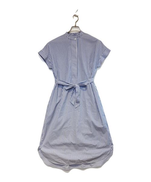 DRESSTERIOR（ドレステリア）DRESSTERIOR (ドレステリア) スタンドカラーシャツワンピース ブルー サイズ:Sの古着・服飾アイテム