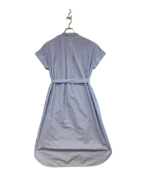 DRESSTERIOR（ドレステリア）DRESSTERIOR (ドレステリア) スタンドカラーシャツワンピース ブルー サイズ:Sの古着・服飾アイテム