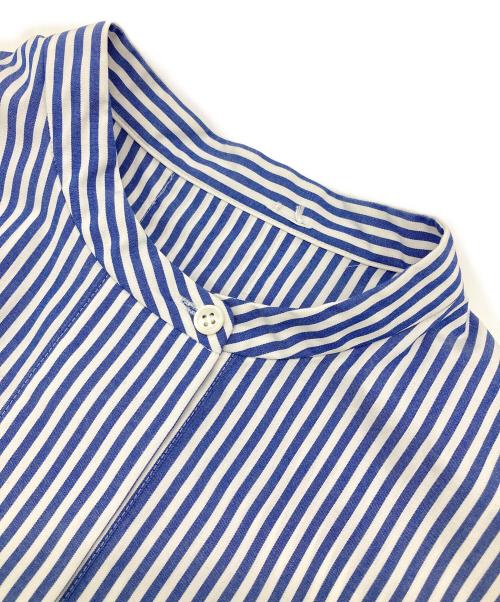 DRESSTERIOR（ドレステリア）DRESSTERIOR (ドレステリア) スタンドカラーシャツワンピース ブルー サイズ:Sの古着・服飾アイテム
