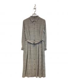 MACKINTOSH PHILOSOPHY（マッキントッシュ フィロソフィー）の古着「チェックシャツワンピース」｜グレー