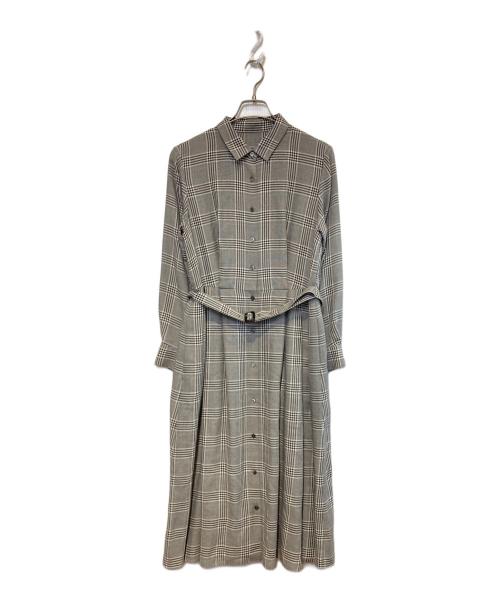 MACKINTOSH PHILOSOPHY（マッキントッシュ フィロソフィー）MACKINTOSH PHILOSOPHY (マッキントッシュ フィロソフィー) チェックシャツワンピース グレー サイズ:Mの古着・服飾アイテム