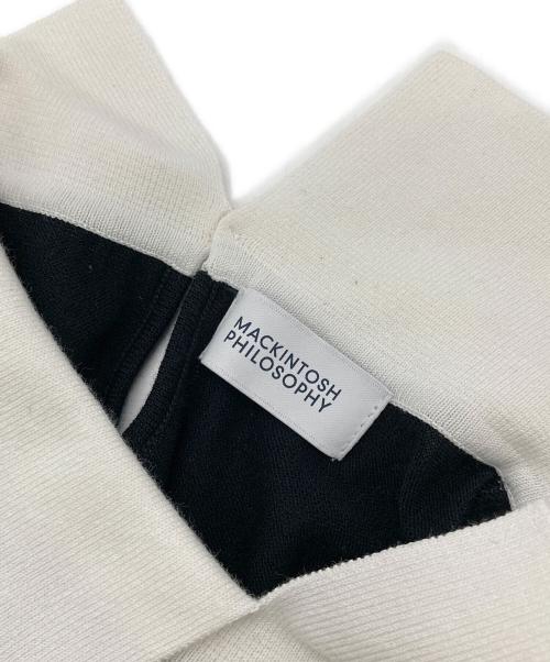 MACKINTOSH PHILOSOPHY（マッキントッシュ フィロソフィー）MACKINTOSH PHILOSOPHY (マッキントッシュ フィロソフィー) バイカラーニットポロ ブラック サイズ:Mの古着・服飾アイテム
