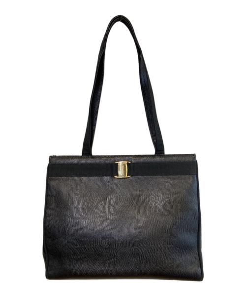 Salvatore Ferragamo（サルヴァトーレ フェラガモ）Salvatore Ferragamo (サルヴァトーレ フェラガモ) トートバッグ ブラックの古着・服飾アイテム