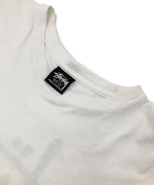 stussy（ステューシー）stussy (ステューシー) プリントTシャツ ホワイト サイズ:Lの古着・服飾アイテム