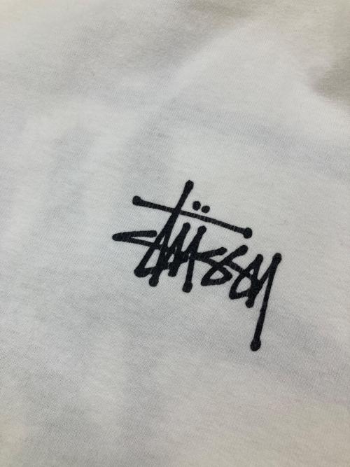 stussy（ステューシー）stussy (ステューシー) プリントTシャツ ホワイト サイズ:Lの古着・服飾アイテム