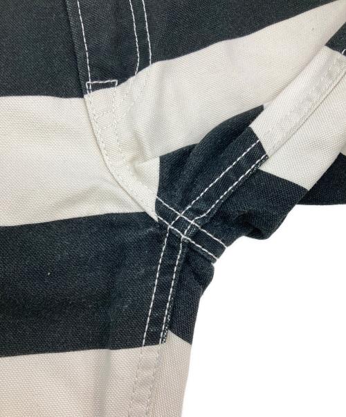 VANSON（バンソン）VANSON (バンソン) プリズナーファイブポケット ワークパンツ ホワイト×ブラック サイズ:38の古着・服飾アイテム