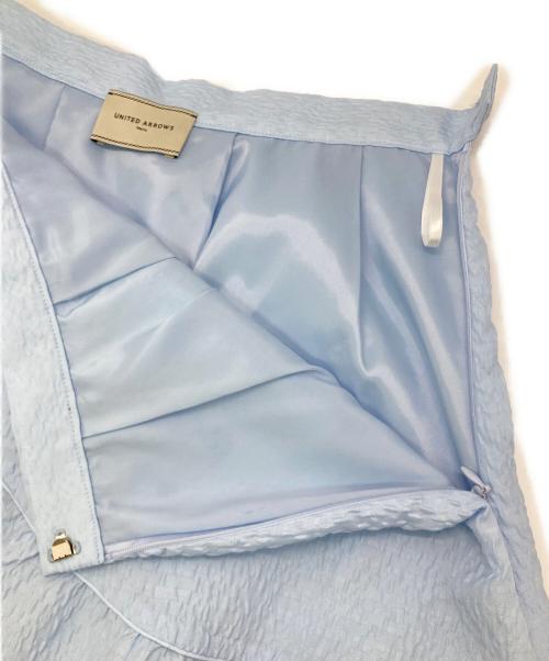 UNITED ARROWS TOKYO（ユナイテッドアローズトウキョウ）UNITED ARROWS TOKYO (ユナイテッドアローズトウキョウ) AIRY ジャカード ティアードスカート ブルー サイズ:Mの古着・服飾アイテム