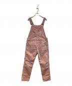 CarHarttカーハート）の古着「W Bib Overall」｜ピンク
