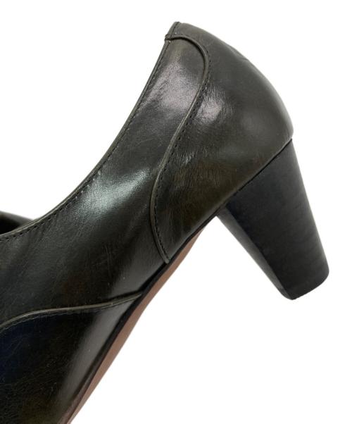 chausser（ショセ）chausser (ショセ) レースアップパンプス カーキ サイズ:23 1/2の古着・服飾アイテム