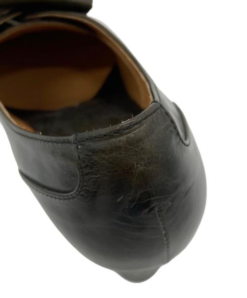 chausser（ショセ）chausser (ショセ) レースアップパンプス カーキ サイズ:23 1/2の古着・服飾アイテム