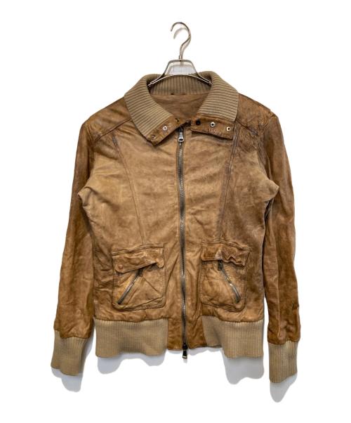 GIORGIO BRATO（ジョルジョブラッド）GIORGIO BRATO (ジョルジョブラッド) レザージャケット ブラウン サイズ:50の古着・服飾アイテム