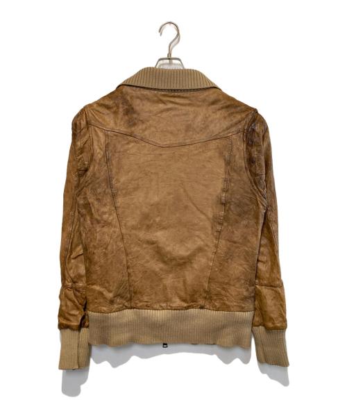 GIORGIO BRATO（ジョルジョブラッド）GIORGIO BRATO (ジョルジョブラッド) レザージャケット ブラウン サイズ:50の古着・服飾アイテム