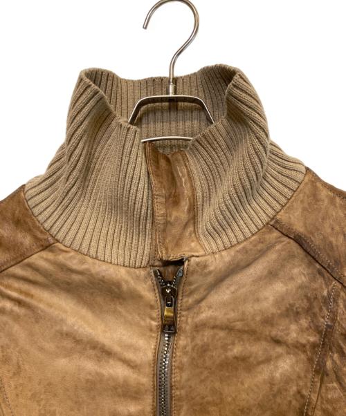 GIORGIO BRATO（ジョルジョブラッド）GIORGIO BRATO (ジョルジョブラッド) レザージャケット ブラウン サイズ:50の古着・服飾アイテム
