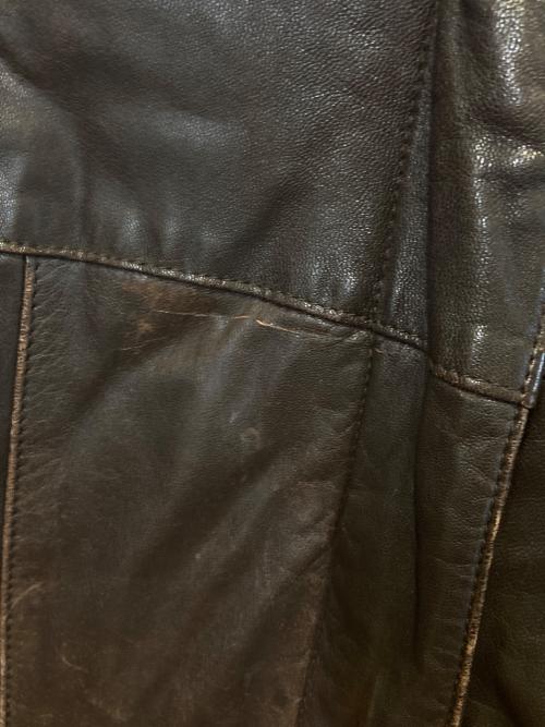 Eddie Bauer（エディーバウアー）Eddie Bauer (エディーバウアー) ［古着］レザーダウンジャケット ブラウン サイズ:Mの古着・服飾アイテム