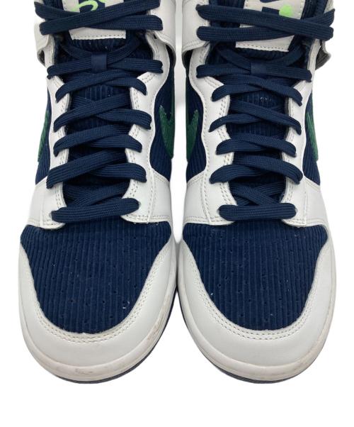 NIKE（ナイキ）NIKE (ナイキ) DUNK HI PRM EMB ホワイト×ネイビー サイズ:US9の古着・服飾アイテム