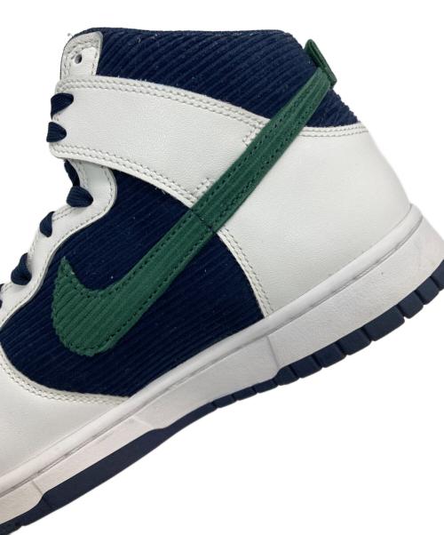 NIKE（ナイキ）NIKE (ナイキ) DUNK HI PRM EMB ホワイト×ネイビー サイズ:US9の古着・服飾アイテム