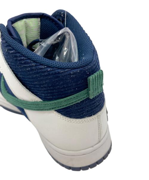 NIKE（ナイキ）NIKE (ナイキ) DUNK HI PRM EMB ホワイト×ネイビー サイズ:US9の古着・服飾アイテム