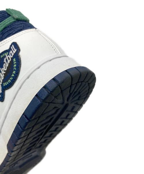 NIKE（ナイキ）NIKE (ナイキ) DUNK HI PRM EMB ホワイト×ネイビー サイズ:US9の古着・服飾アイテム