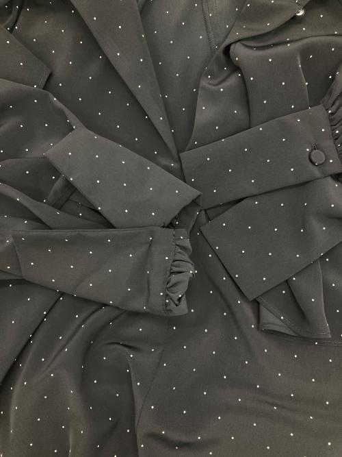 IENA（イエナ）IENA (イエナ) ドットサッシュワンピース ブラック サイズ:FREEの古着・服飾アイテム