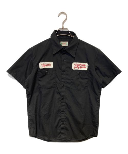 WACKO MARIA（ワコマリア）WACKO MARIA (ワコマリア) ワッペンS/Sワークシャツ ブラック サイズ:Mの古着・服飾アイテム