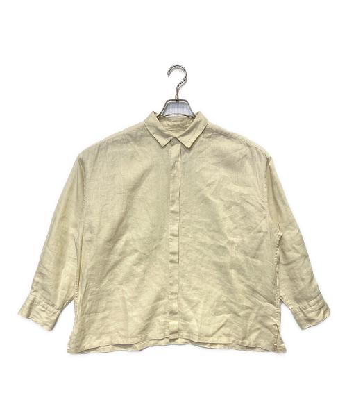 KAGURE（カグレ）KAGURE (カグレ) リネンレギュラーボックスシャツ ベージュ サイズ:Freeの古着・服飾アイテム