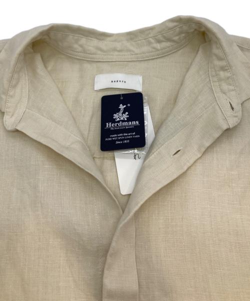 KAGURE（カグレ）KAGURE (カグレ) リネンレギュラーボックスシャツ ベージュ サイズ:Freeの古着・服飾アイテム