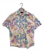 ETROエトロ）の古着「ペイズリー柄シャツ」｜ホワイト×ブルー