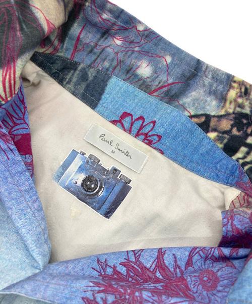 PAUL SMITH（ポールスミス）PAUL SMITH (ポールスミス) 転写S/Sシャツ ブルー サイズ:Mの古着・服飾アイテム