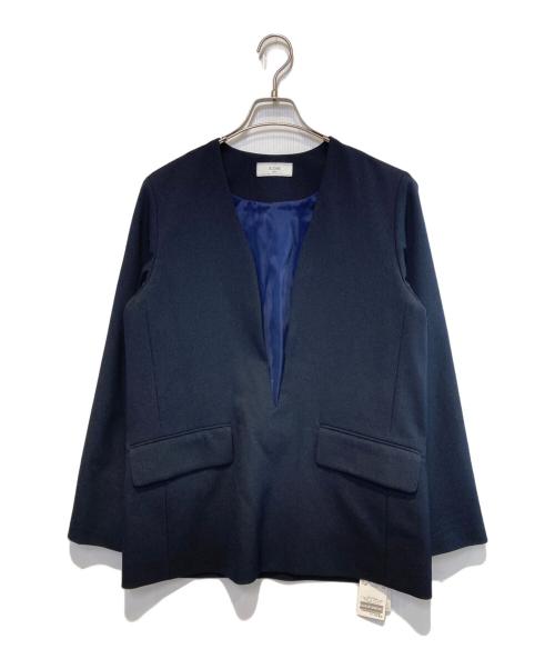 SLOBE IENA（スローブ イエナ）SLOBE IENA (スローブ イエナ) Vネックプルオーバージャケット ネイビー サイズ:38 未使用品の古着・服飾アイテム