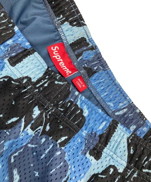 SUPREME（シュプリーム）SUPREME (シュプリーム) Hardies Camo Basketball Short ブルー×ブラック サイズ:XLの古着・服飾アイテム