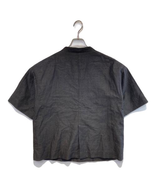 IENA（イエナ）IENA (イエナ) リネン混ハーフスリーブジャケット グレー サイズ:Freeの古着・服飾アイテム