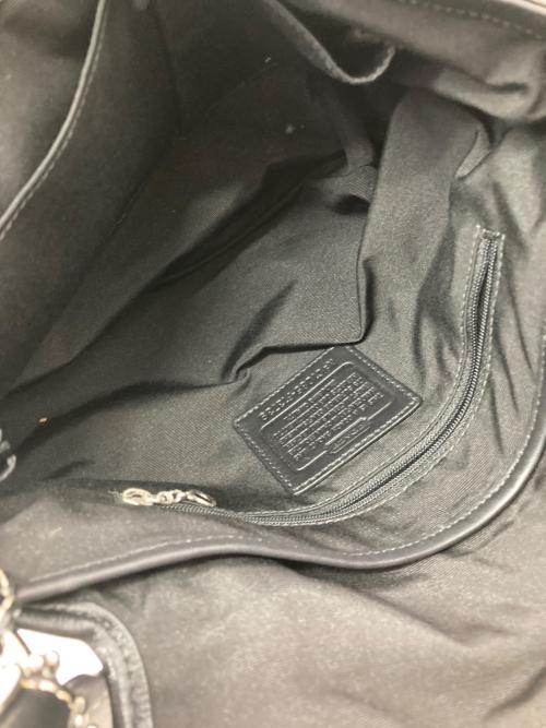 COACH（コーチ）COACH (コーチ) シグネチャー ワンショルダーバッグ ベージュ×グレーの古着・服飾アイテム