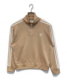 Adida（アディダス）の古着「ファンネルネックトラックトップ」｜ベージュ