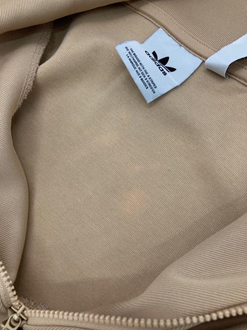 Adida（アディダス）Adida (アディダス) ファンネルネックトラックトップ ベージュ サイズ:Lの古着・服飾アイテム