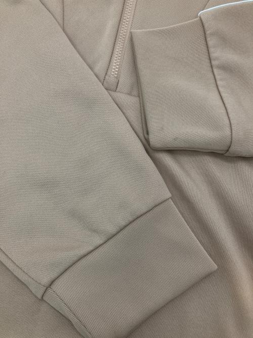 Adida（アディダス）Adida (アディダス) ファンネルネックトラックトップ ベージュ サイズ:Lの古着・服飾アイテム