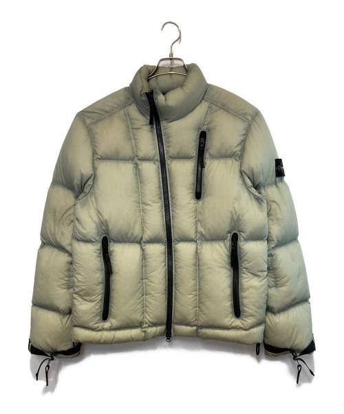STONE ISLAND（ストーンアイランド）STONE ISLAND (ストーンアイランド) SEAM FADED LIGHT NYLON TELA DOWN JACKET グリーン サイズ:Mの古着・服飾アイテム