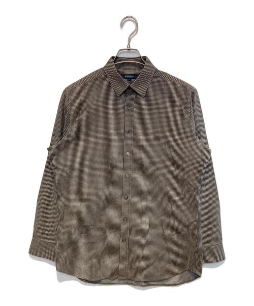 BURBERRY LONDON（バーバリーロンドン）BURBERRY LONDON (バーバリーロンドン) チェックシャツ ブラウン サイズ:Mの古着・服飾アイテム