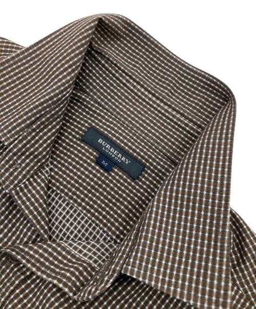 BURBERRY LONDON（バーバリーロンドン）BURBERRY LONDON (バーバリーロンドン) チェックシャツ ブラウン サイズ:Mの古着・服飾アイテム