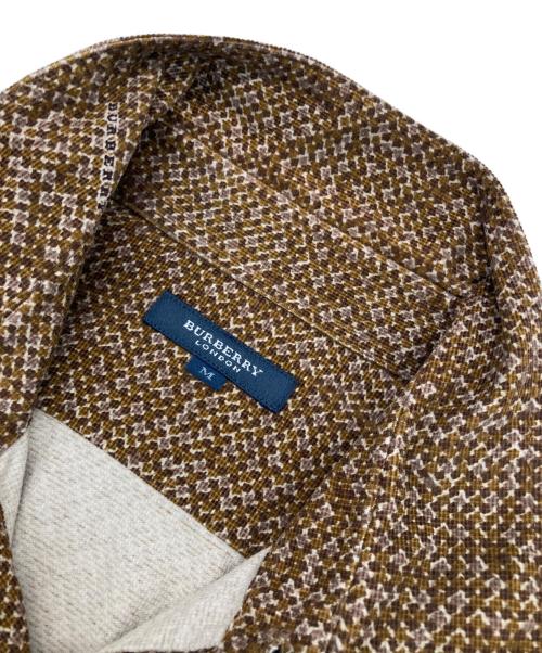 BURBERRY LONDON（バーバリーロンドン）BURBERRY LONDON (バーバリーロンドン) 総柄コーデュロイシャツ ブラウン サイズ:Mの古着・服飾アイテム