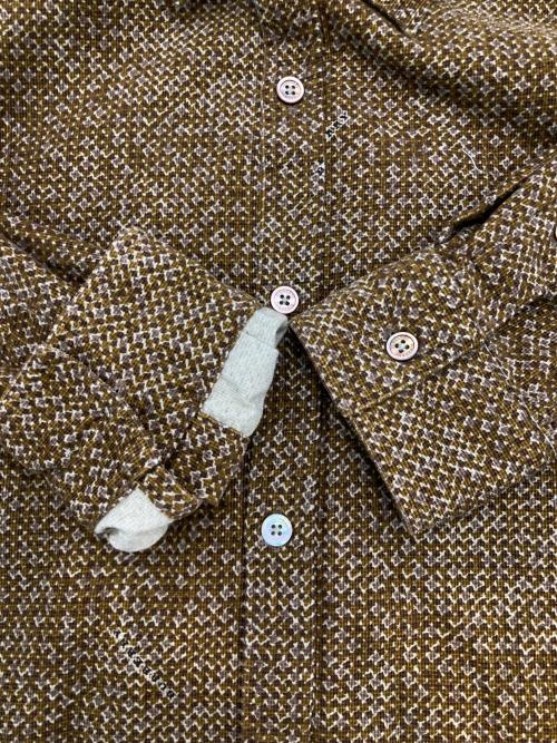 BURBERRY LONDON（バーバリーロンドン）BURBERRY LONDON (バーバリーロンドン) 総柄コーデュロイシャツ ブラウン サイズ:Mの古着・服飾アイテム